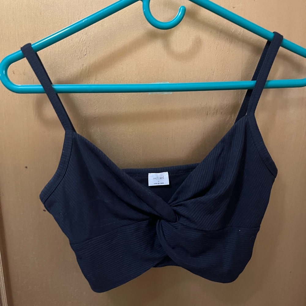 Wilfred Black Crop Top
